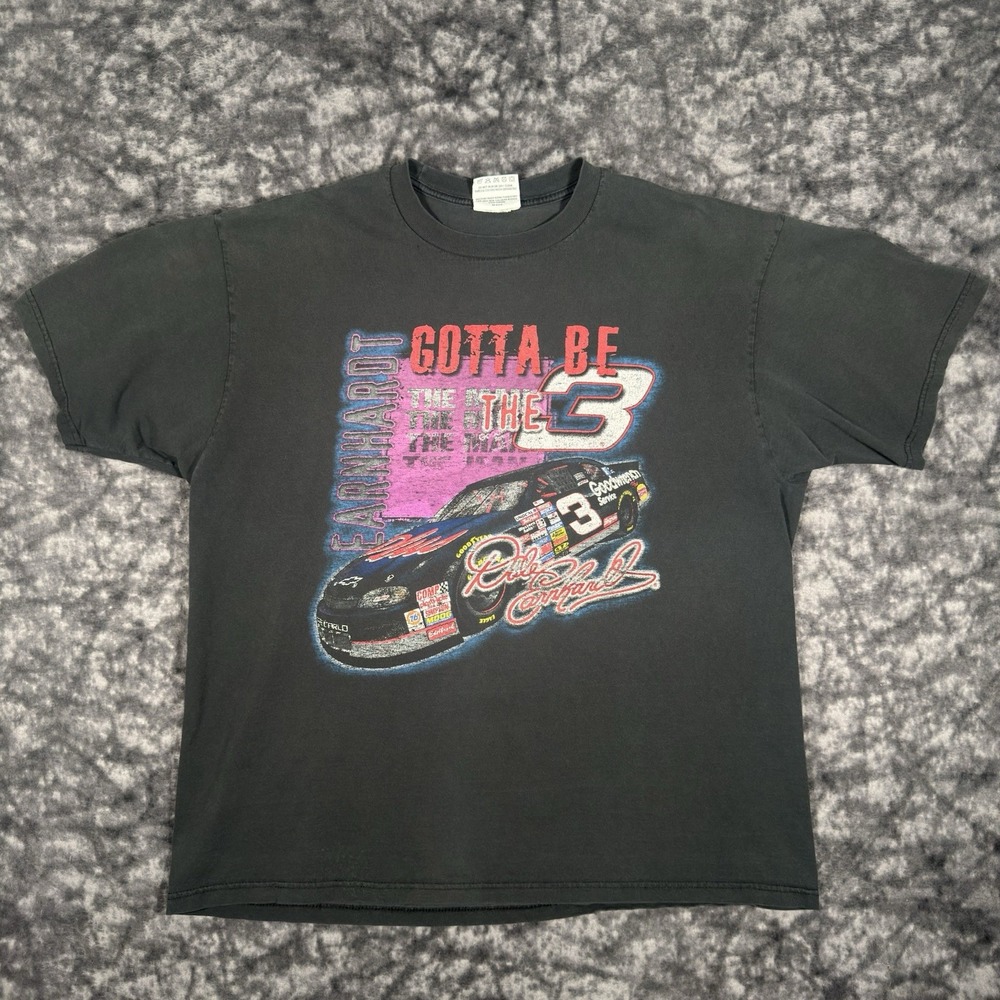 Vintage Dale Earnhardt Gotta Be The Man TShirt Mens 2XL NASCAR Intimidator #3